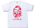 Pink and White Showering Gorilla Graphic Tee