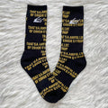 A.L.O.C.S Yellow and Black Socks